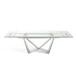 Paris Prix Table à Manger Extensible "Lazaro" 160-220cm Argent