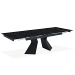 Paris Prix Table à Manger Extensible "Lynda" 180-260cm Noir