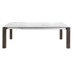 Paris Prix Table à Manger Extensible Marbre "Anna" 180-235cm Blanc