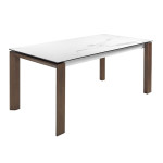 paris prix Table à Manger Extensible Marbre "Anna" 180-235cm Blanc