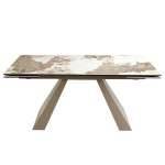 Paris Prix Table à Manger Extensible Marbre "Ofelia" 180-220-260cm Blanc
