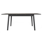 paris prix Table à Manger Extensible "Skagen" 140-180cm Noir