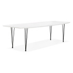 paris prix Table à Manger Extensible "Suto" 170-270cm Blanc Mat