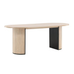 paris prix Table à Manger Ovale "Bianca" 200cm Naturel