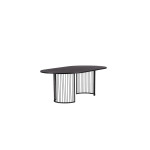 Paris Prix Table à Manger Ovale "Hamneskär" 220cm Noir