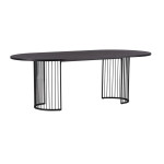 paris prix Table à Manger Ovale "Hamneskär" 220cm Noir
