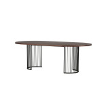 Paris Prix Table à Manger Ovale "Hamneskär" 220cm Noyer