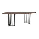 paris prix Table à Manger Ovale "Hamneskär" 220cm Noyer