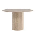paris prix Table à Manger Ronde "Bianca" 110cm Naturel