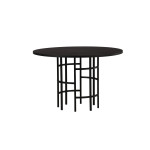Paris Prix Table à Manger Ronde "Copenhagen" 115cm Noir
