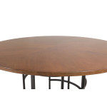 Paris Prix Table à Manger Ronde "Copenhagen" 140cm Marron