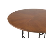 Paris Prix Table à Manger Ronde "Copenhagen" 140cm Marron