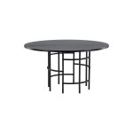 Paris Prix Table à Manger Ronde "Copenhagen" 140cm Noir