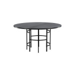Paris Prix Table à Manger Ronde "Copenhagen" 140cm Noir