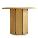 Paris Prix Table à Manger Ronde Design "Soft" 98cm Chêne