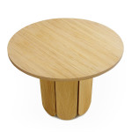 Paris Prix Table à Manger Ronde Design "Soft" 98cm Chêne