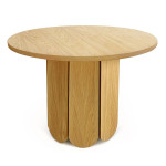 paris prix Table à Manger Ronde Design "Soft" 98cm Chêne