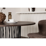 Paris Prix Table à Manger Ronde Design "Stone" 120cm Marron