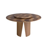 Paris Prix Table à Manger Ronde En Bois "Sondra" 150cm Naturel