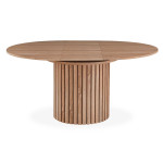 Paris Prix Table à Manger Ronde Extensible "Karo" 120cm Naturel