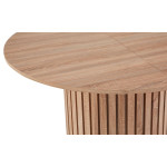 Paris Prix Table à Manger Ronde Extensible "Karo" 120cm Naturel