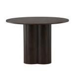 paris prix Table à Manger Ronde "Olivia" 110cm Marron