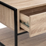 Paris Prix Table Basse 1 Tiroir Design "Aliaj" 100cm Beige