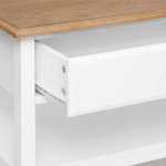 Paris Prix Table Basse 4 Tiroirs Design "Solen" 110cm Blanc