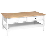paris prix Table Basse 4 Tiroirs Design "Solen" 110cm Blanc