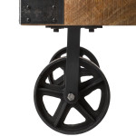 Paris Prix Table Basse à Roulettes En Bois "Til" 117cm Naturel