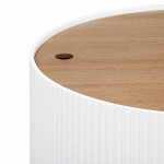 Paris Prix Table Basse Avec Coffre "Enola" 55cm Blanc