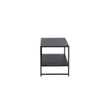 Paris Prix Table Basse Avec Étagère "Staal" 102cm Noir