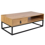 paris prix Table Basse Bois & Métal "Abbott" 100cm Naturel
