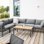 Paris Prix Table Basse De Jardin "Brasilia" 110cm Naturel & Noir