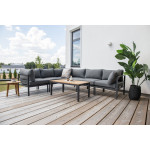 Paris Prix Table Basse De Jardin "Brasilia" 110cm Naturel & Noir