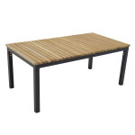 paris prix Table Basse de Jardin "Brasilia" 110cm Naturel & Noir