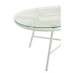 Paris Prix Table Basse De Jardin "Celeste" 90cm Blanc