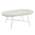 paris prix Table Basse de Jardin "Celeste" 90cm Blanc