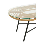 Paris Prix Table Basse De Jardin "Celeste" 90cm Naturel & Noir
