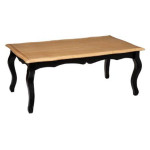 paris prix Table Basse Design "Chrysa" 110cm Noir & Naturel