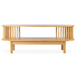 Paris Prix Table Basse Design En Bambou "Giovanni" 100cm Naturel