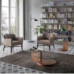 Paris Prix Table Basse Design En Verre "Cecilia" 120cm Naturel