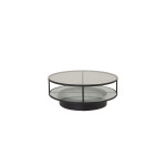 Paris Prix Table Basse Design En Verre "Falsterbo" 100cm Noir