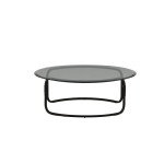 Paris Prix Table Basse Design En Verre "Lomma" 110cm Noir