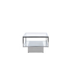 Paris Prix Table Basse Design En Verre "Maglehem" 130cm Argent