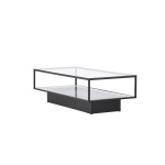 Paris Prix Table Basse Design En Verre "Maglehem" 130cm Noir