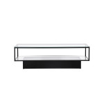 Paris Prix Table Basse Design En Verre "Maglehem" 130cm Noir