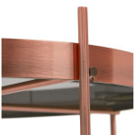 Paris Prix Table Basse Design En Verre "Rona" 63cm Cuivre