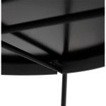 Paris Prix Table Basse Design En Verre "Rona" 83cm Noir