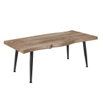 paris prix Table Basse Design "Forest II" 100cm Naturel & Noir